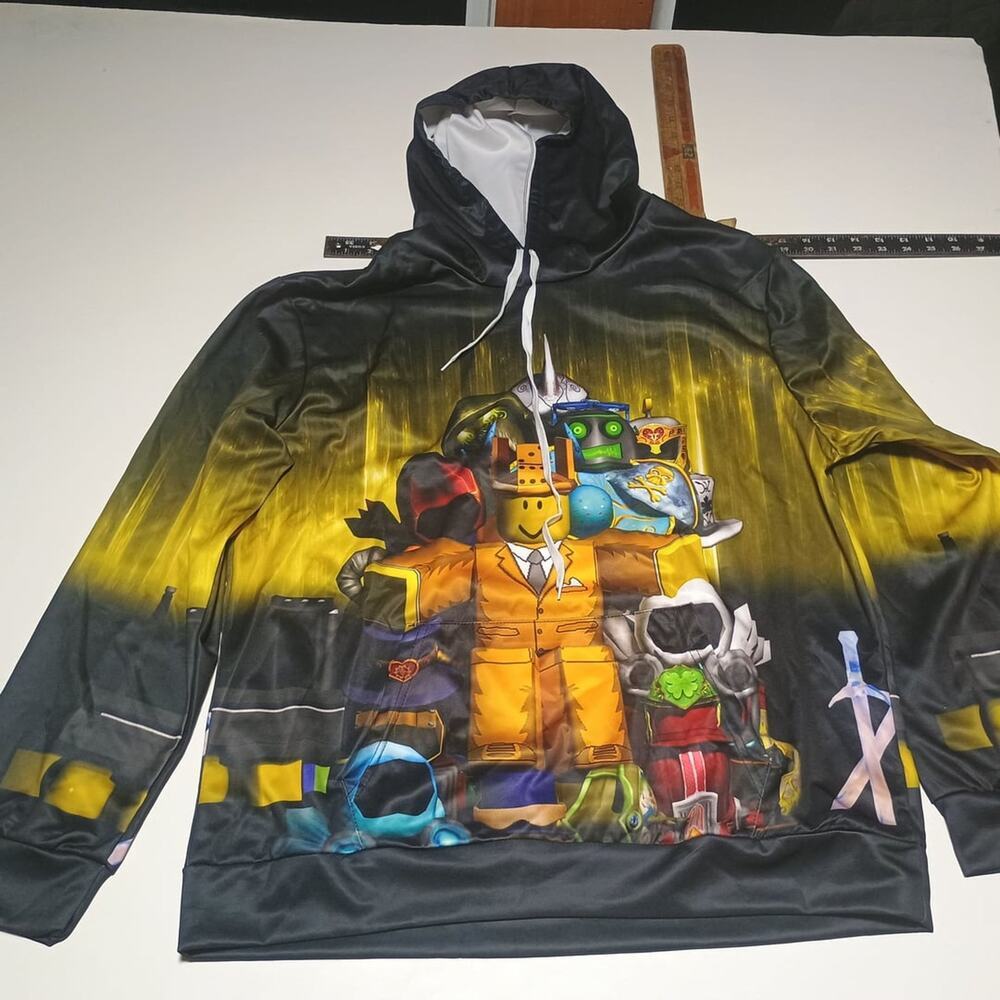 Roblox "Builderman" and Friends Graphic Print Hoodie - Size XXL